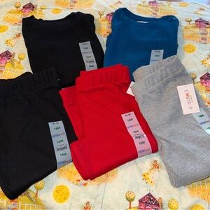 Garanimals Baby Boys Size 18 months New NWT 2 Thermal Bodysuits 3 Joggers